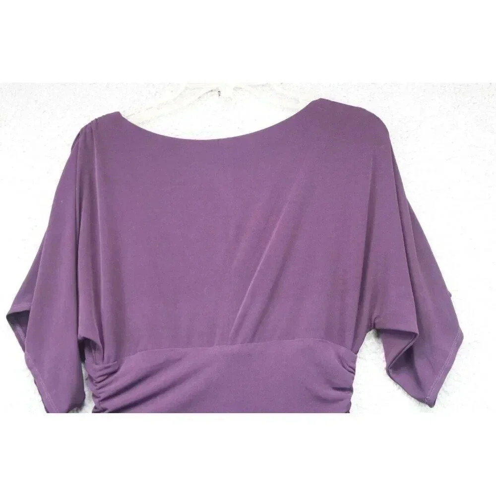 Rabbit Rabbit Rabbit Designs Purple Midi Asymmetrical Dress-Size 8 - Picture 8 of 8